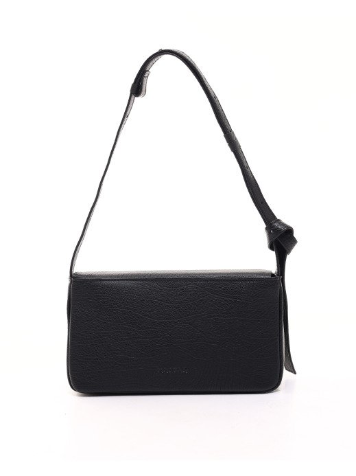 Жіноча шкіряна сумка "Рима" у фактурному чорному