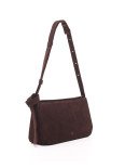 Жіноча замшева сумка "Рима" коричнева 