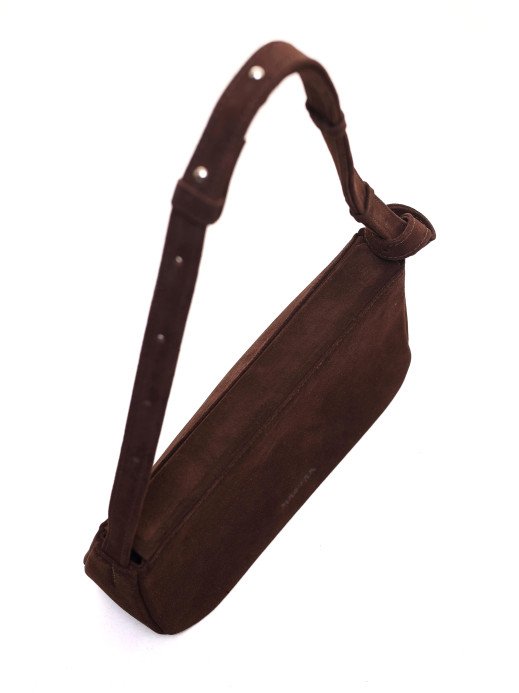 Жіноча замшева сумка "Рима" коричнева 