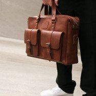 Men's leather briefcase