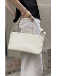 Жіноча сумка "Рима" біла шкіряна 