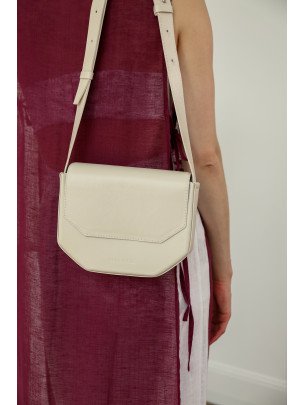  "Кіото" біла жіноча шкіряна сумка