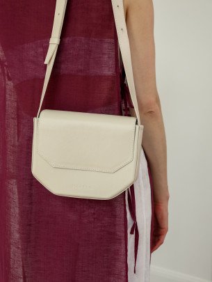  "Кіото" біла жіноча шкіряна сумка