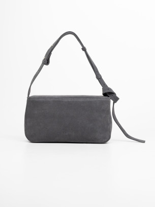 Жіноча замшева сумка "Рима" сіра