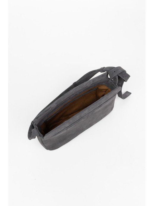 Жіноча замшева сумка "Рима" сіра Жіноча замшева сумка "Рима" сіра