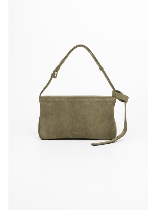 Women's suede bag "Rhyme" green Women's suede bag "Rhyme" green