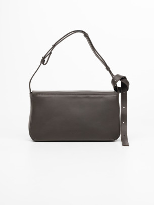 Жіноча сумка "Рима" коричнева шкіряна 