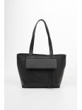  "Соло" чорна шкіряна жіноча сумка