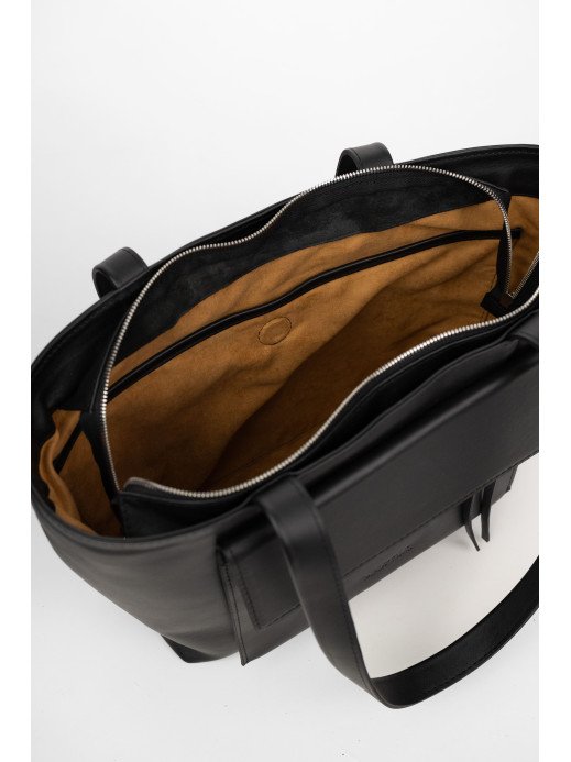  "Соло" чорна шкіряна жіноча сумка