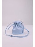Жіноча сумка-мішечок "Цвіт" блакитна лімітована