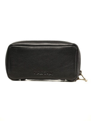 Шкіряний чохол для окулярів|органайзер у лімітованому чорному 