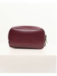 Шкіряна міні-косметичка у лімітованому бордовому Шкіряна міні-косметичка у лімітованому бордовому