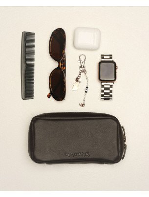 Шкіряний чохол для окулярів|органайзер у лімітованому коричневому