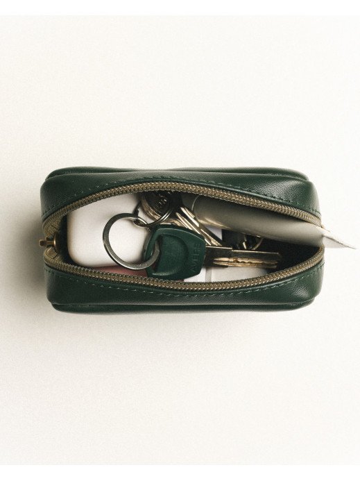 Шкіряна міні-косметичка у лімітованому зеленому Шкіряна міні-косметичка у лімітованому зеленому
