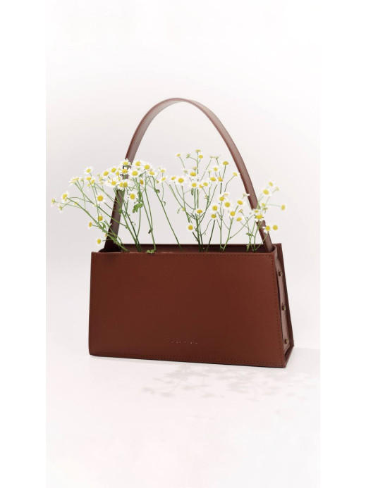 Жіноча шкіряна сумка "Турин" у лімітованому коньячному Жіноча шкіряна сумка "Турин" у лімітованому коньячному