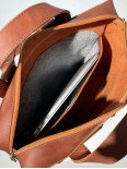 Чоловічий шкіряний рюкзак "Кембридж" у вінтажному коньячному