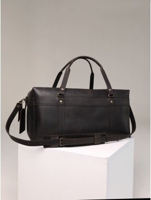 Шкіряна дорожня сумка "Барселона" у вінтажному коричневому 