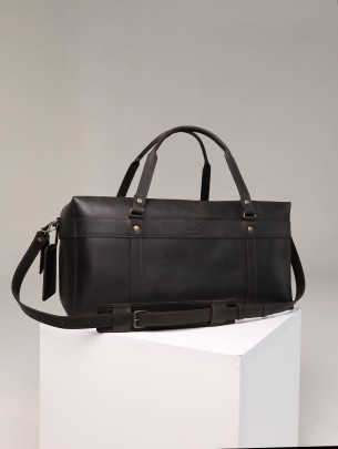 Шкіряна дорожня сумка "Барселона" у вінтажному коричневому 