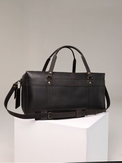 Шкіряна дорожня сумка "Барселона" у вінтажному коричневому Шкіряна дорожня сумка "Барселона" у вінтажному коричневому