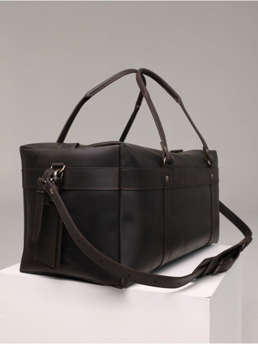 Шкіряна дорожня сумка "Барселона" у вінтажному коричневому Шкіряна дорожня сумка "Барселона" у вінтажному коричневому