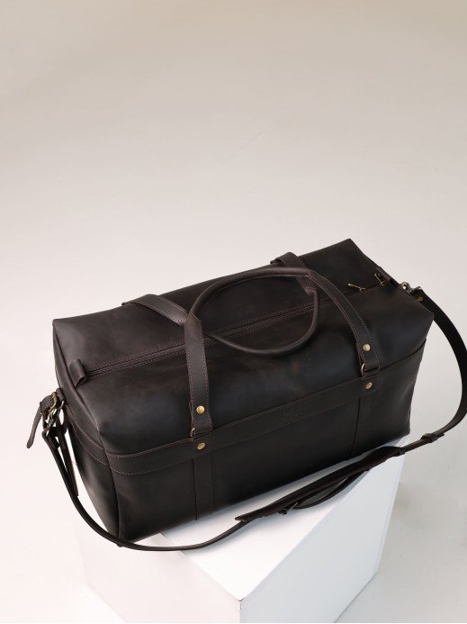 Шкіряна дорожня сумка "Барселона" у вінтажному коричневому Шкіряна дорожня сумка "Барселона" у вінтажному коричневому