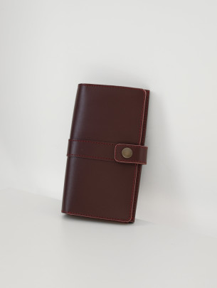 Leather wallet "Mega-clutch"