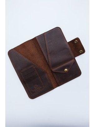 Шкіряний тревел-кейс у вінтажному коричневому