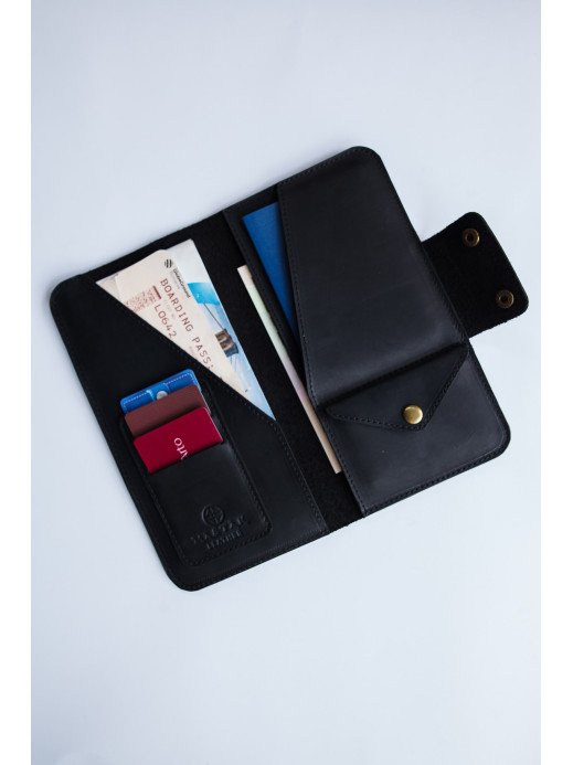 Шкіряний тревел-кейс у класичному чорному Шкіряний тревел-кейс у класичному чорному