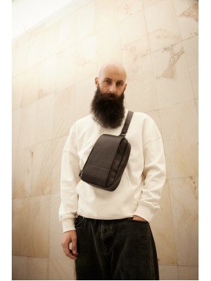 Чоловіча шкіряна сумка "Люксембург" у лімітованому коричневому Чоловіча шкіряна сумка "Люксембург" у лімітованому коричневому