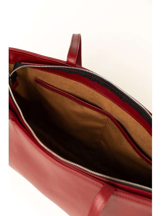 Жіноча сумка "Фрагмент" шкіряна темно-червона Жіноча сумка "Фрагмент" шкіряна темно-червона