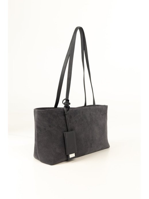Жіноча сумка "Фрагмент" замшева сіра Жіноча сумка "Фрагмент" замшева сіра
