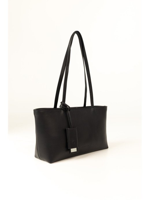 Жіноча сумка "Фрагмент" шкіряна чорна Жіноча сумка "Фрагмент" шкіряна чорна