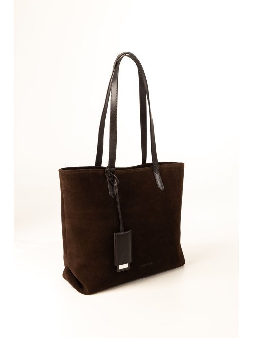 Жіночий шопер "Момент" замшевий коричневий Жіночий шопер "Момент" замшевий коричневий
