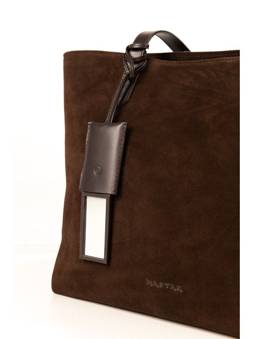 Жіночий шопер "Момент" замшевий коричневий Жіночий шопер "Момент" замшевий коричневий