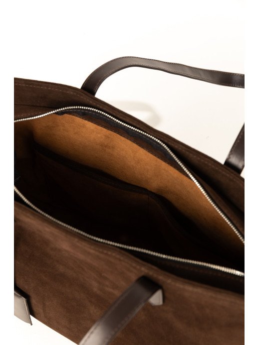 Жіночий шопер "Момент" замшевий коричневий Жіночий шопер "Момент" замшевий коричневий