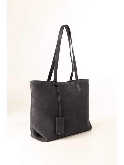Жіночий шопер "Момент" замшевий сірий 