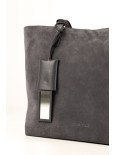 Жіночий шопер "Момент" замшевий сірий 