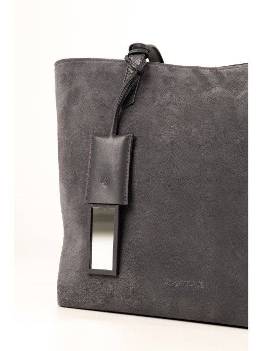 Жіночий шопер "Момент" замшевий сірий 