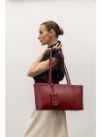 Жіноча сумка "Фрагмент" шкіряна темно-червона Жіноча сумка "Фрагмент" шкіряна темно-червона