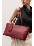 Жіноча сумка "Фрагмент" шкіряна темно-червона Жіноча сумка "Фрагмент" шкіряна темно-червона