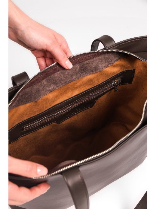 "Соло" коричнева шкіряна жіноча сумка "Соло" коричнева шкіряна жіноча сумка