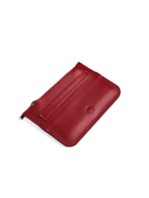 Шкіряний картхолдер у лімітованому вишневому Шкіряний картхолдер у лімітованому вишневому