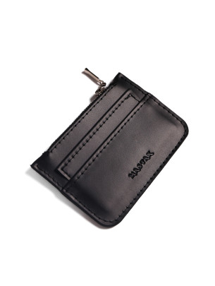 Шкіряний картхолдер у лімітованому чорному