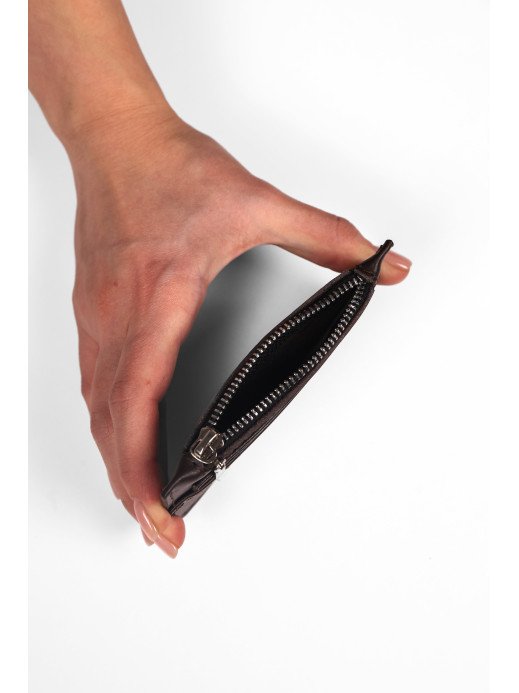 Шкіряний картхолдер у лімітованому коричневому Шкіряний картхолдер у лімітованому коричневому