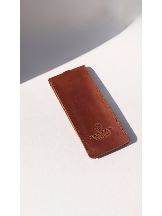 Шкіряна ключниця у вінтажному коньячному Шкіряна ключниця у вінтажному коньячному