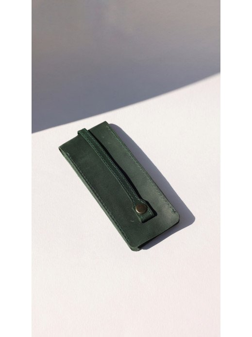 Шкіряна ключниця у вінтажному зеленому Шкіряна ключниця у вінтажному зеленому