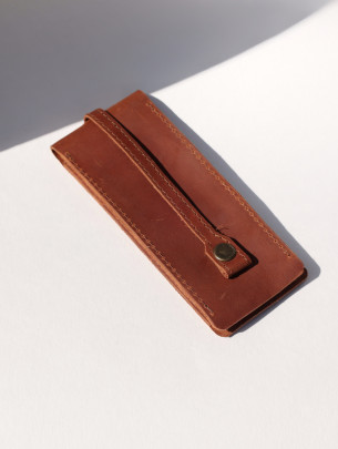 Шкіряна ключниця у вінтажному коньячному Шкіряна ключниця у вінтажному коньячному