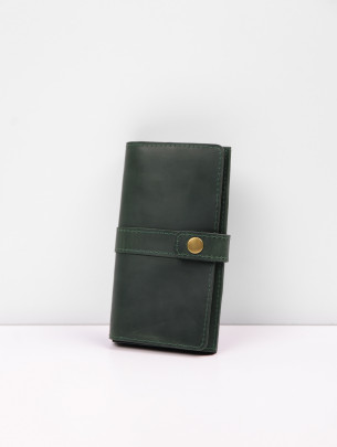 Leather wallet "Mega-clutch"