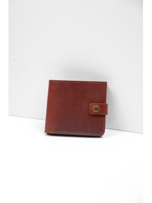 Шкіряний гаманець "Дабл" у вінтажному коньячному Шкіряний гаманець "Дабл" у вінтажному коньячному