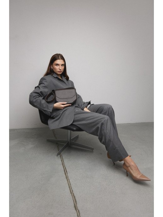 "Кіото" коричнева жіноча шкіряна сумка "Кіото" коричнева жіноча шкіряна сумка